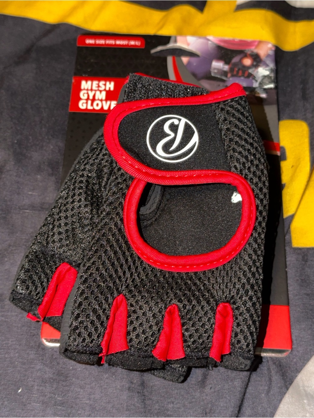Bally Fitness Unisex Mesh Gym Gloves OSFM Size M/L Brand New With Tags Gear Equ.